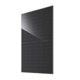 Front and rear view of JA Solar JAM54D41-445/LB 445W Bifacial N-Type TOPCon Solar Panel for residential, commercial, or off-grid installations